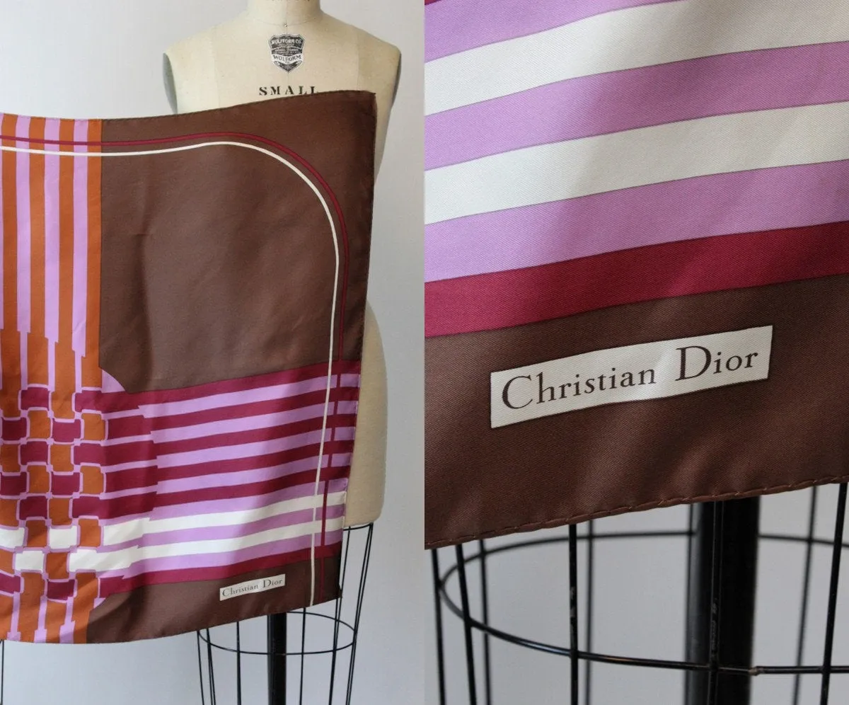 1970s Christian Dior silk scarf | new fall