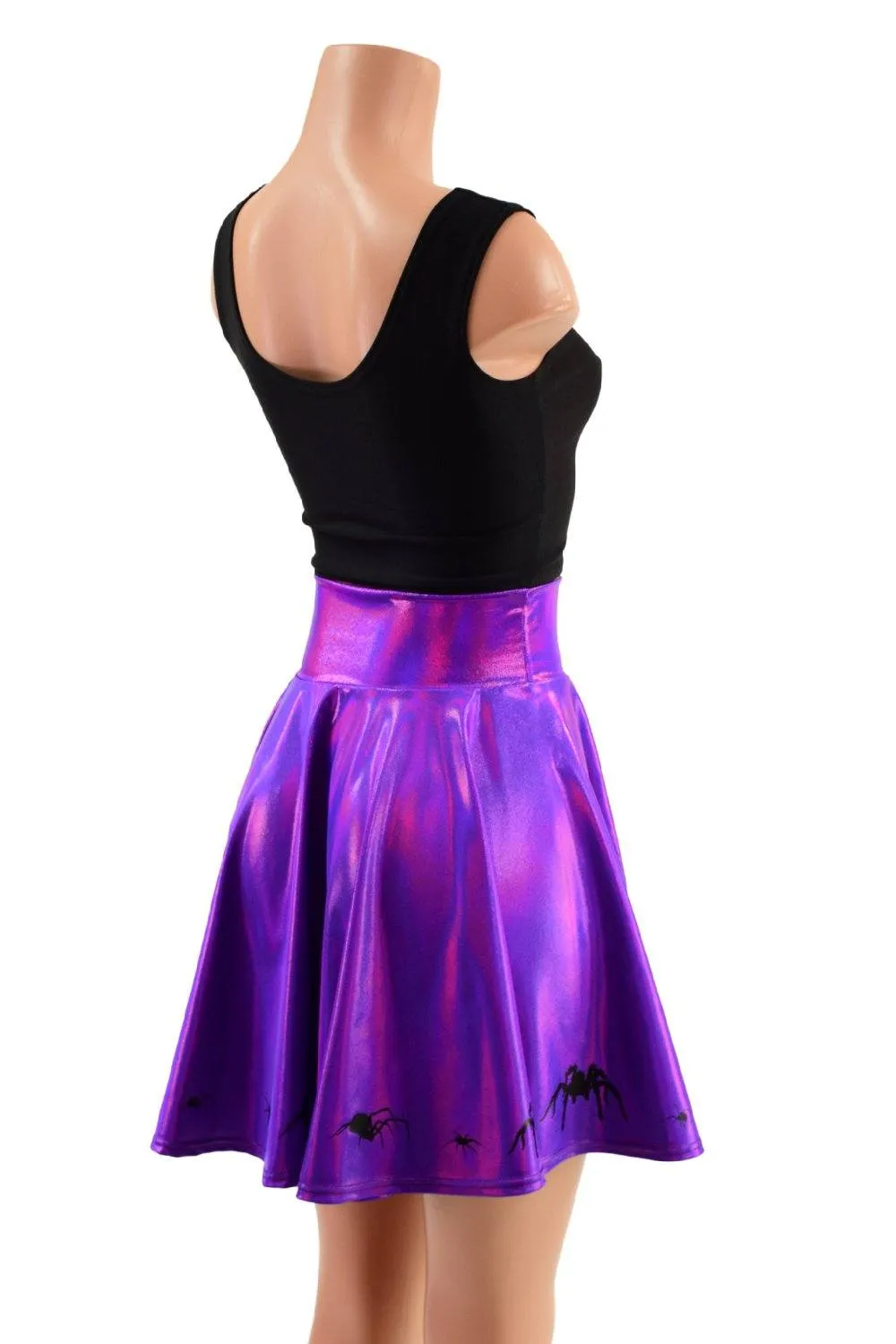 19" Grape Holographic Marching Spiders Skirt