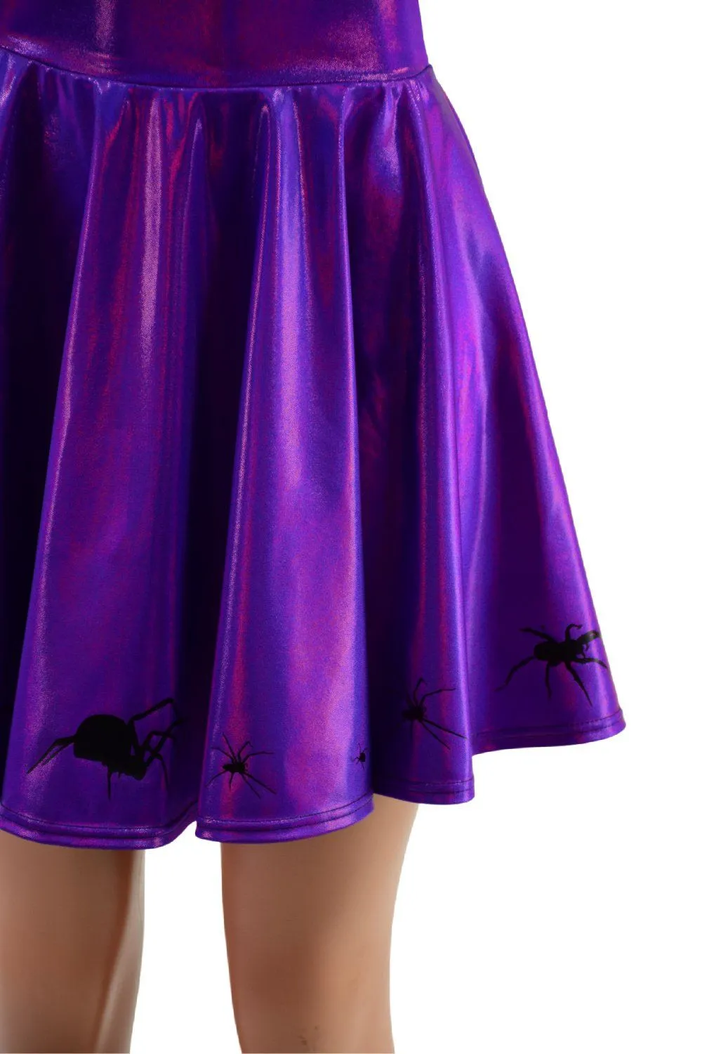 19" Grape Holographic Marching Spiders Skirt