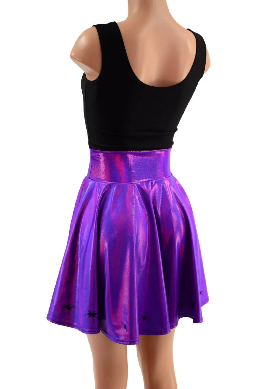 19" Grape Holographic Marching Spiders Skirt