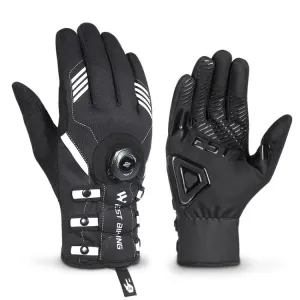 A Pair WEST BIKING Cycling Breathable Self-locking Gloves with Buckle, Size: 2XL(Anti-light Type)