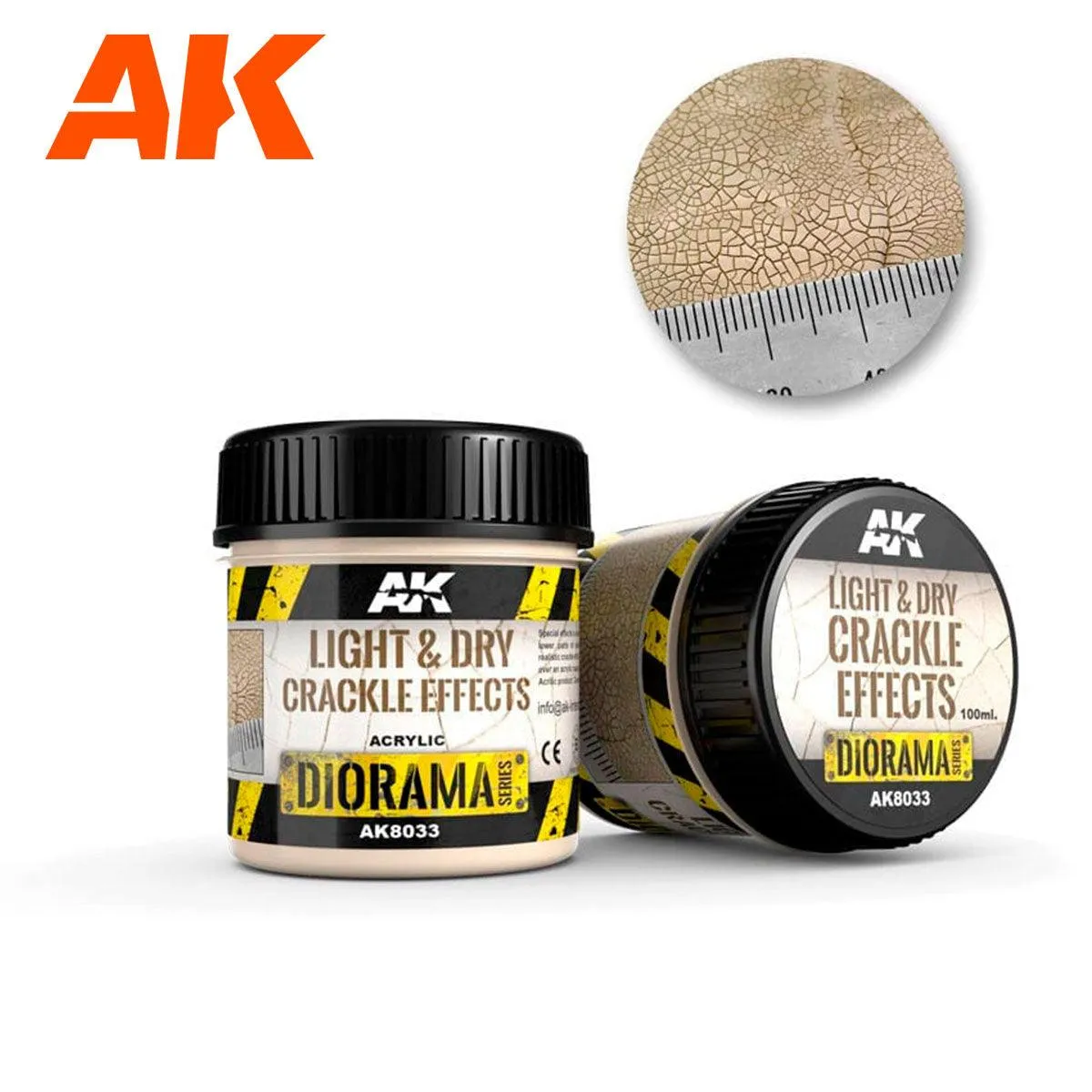 AK Interactive AK8033 Diorama Light & Dry Crackle Effects 100ml