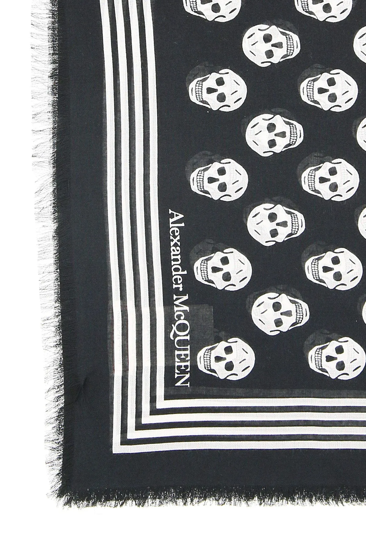 Alexander mcqueen biker skull scarf