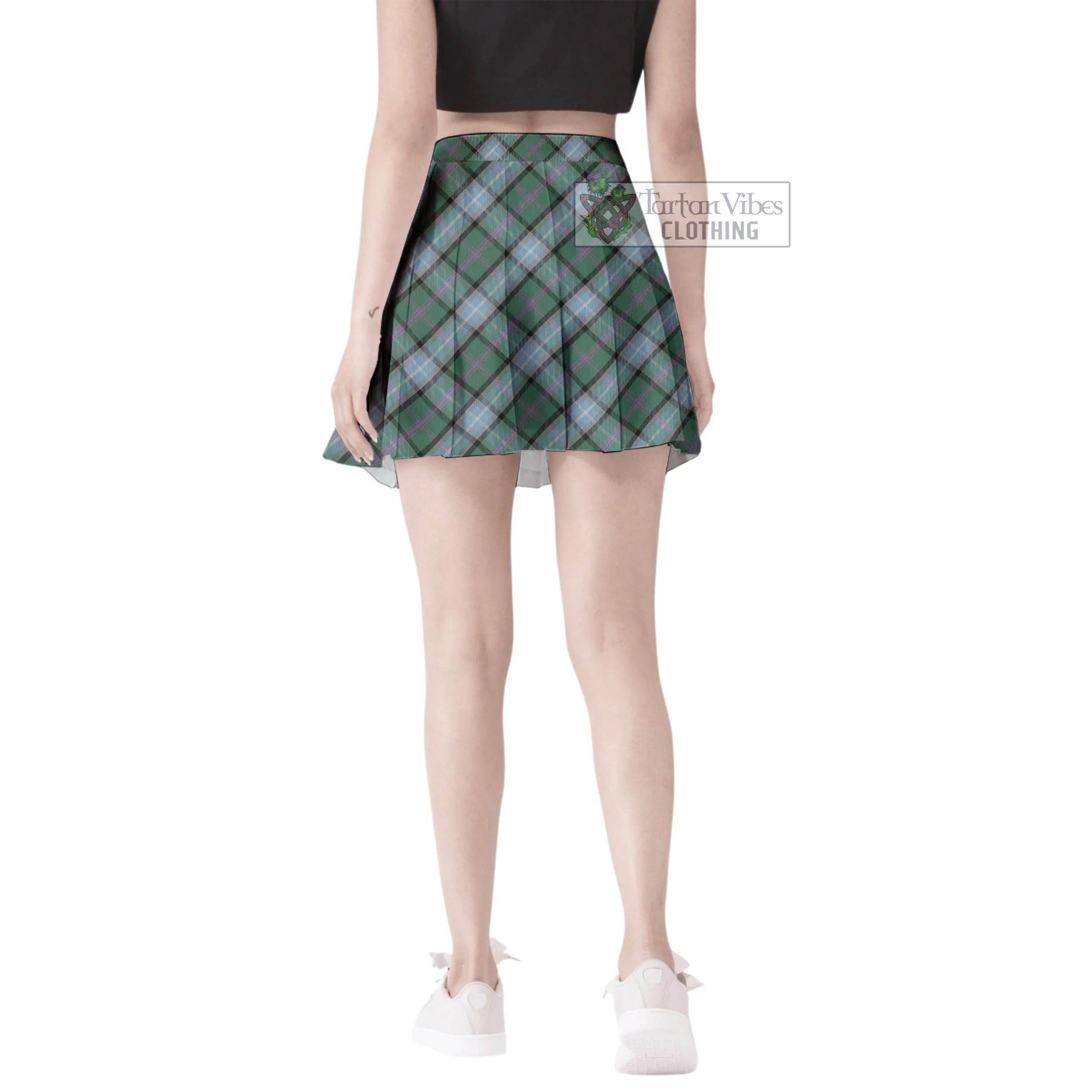 Alexander of Menstry Hunting Tartan Women's Plated Mini Skirt