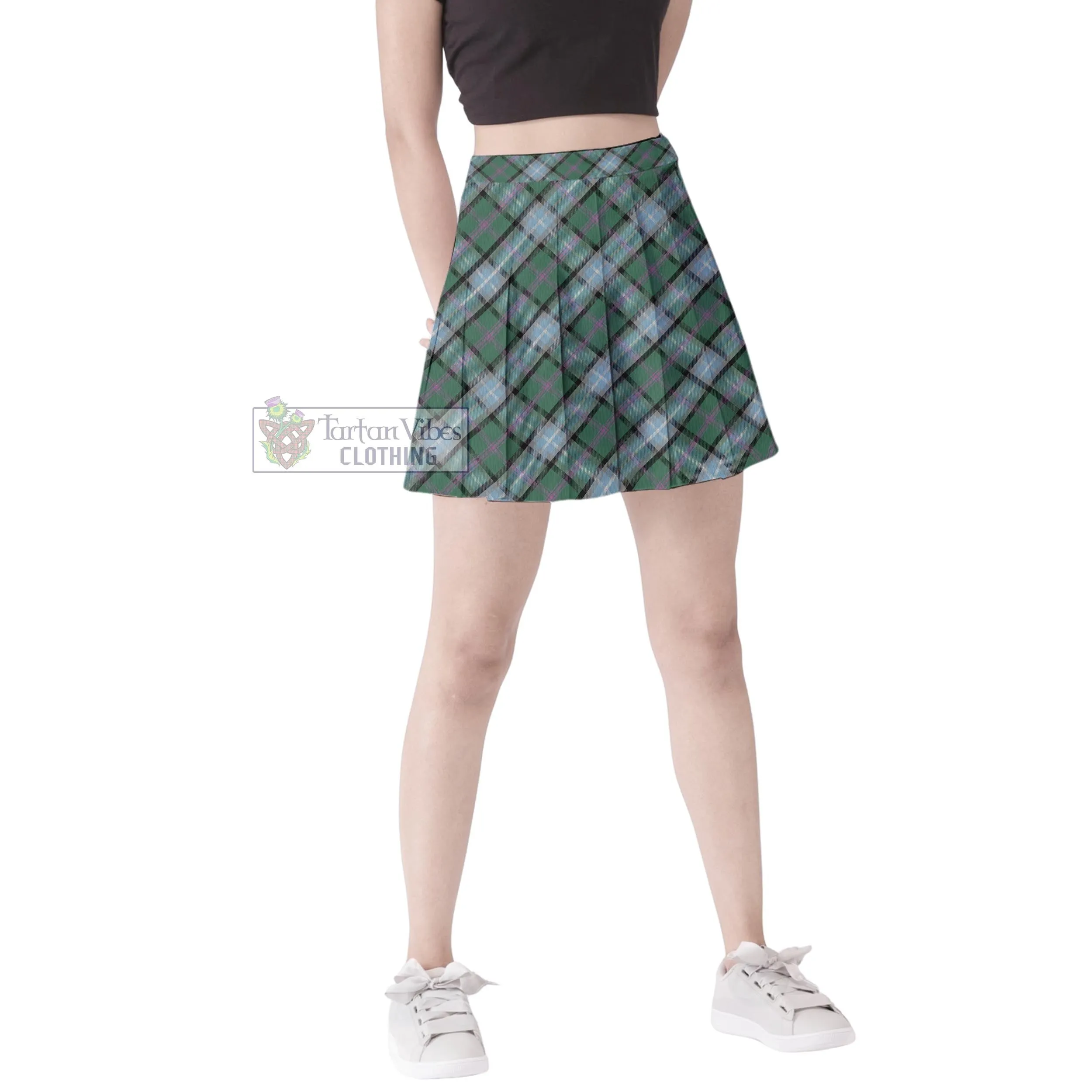 Alexander of Menstry Hunting Tartan Women's Plated Mini Skirt