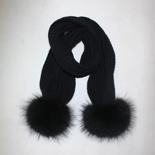 All Black Pomkin Scarf