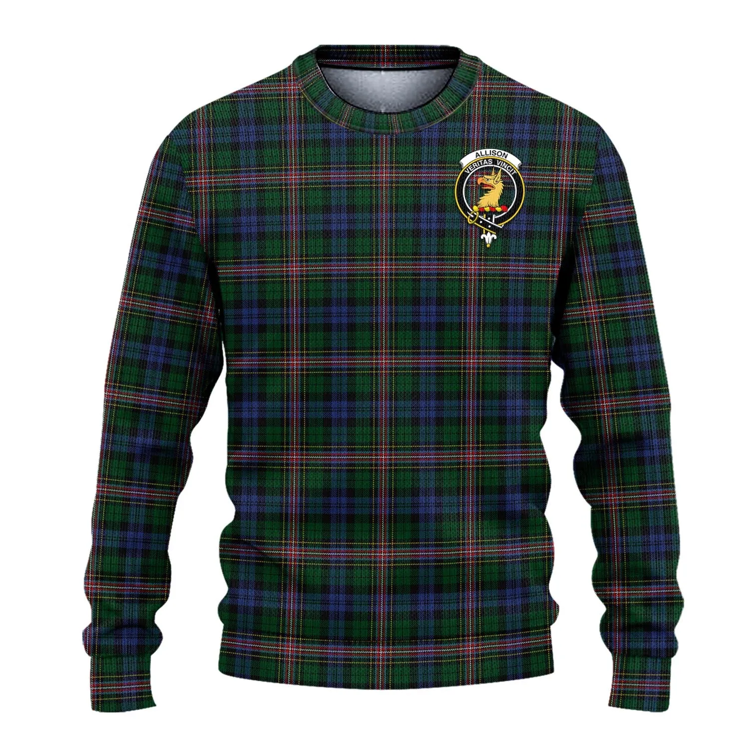 Allison Tartan Ugly Sweater with Family Crest