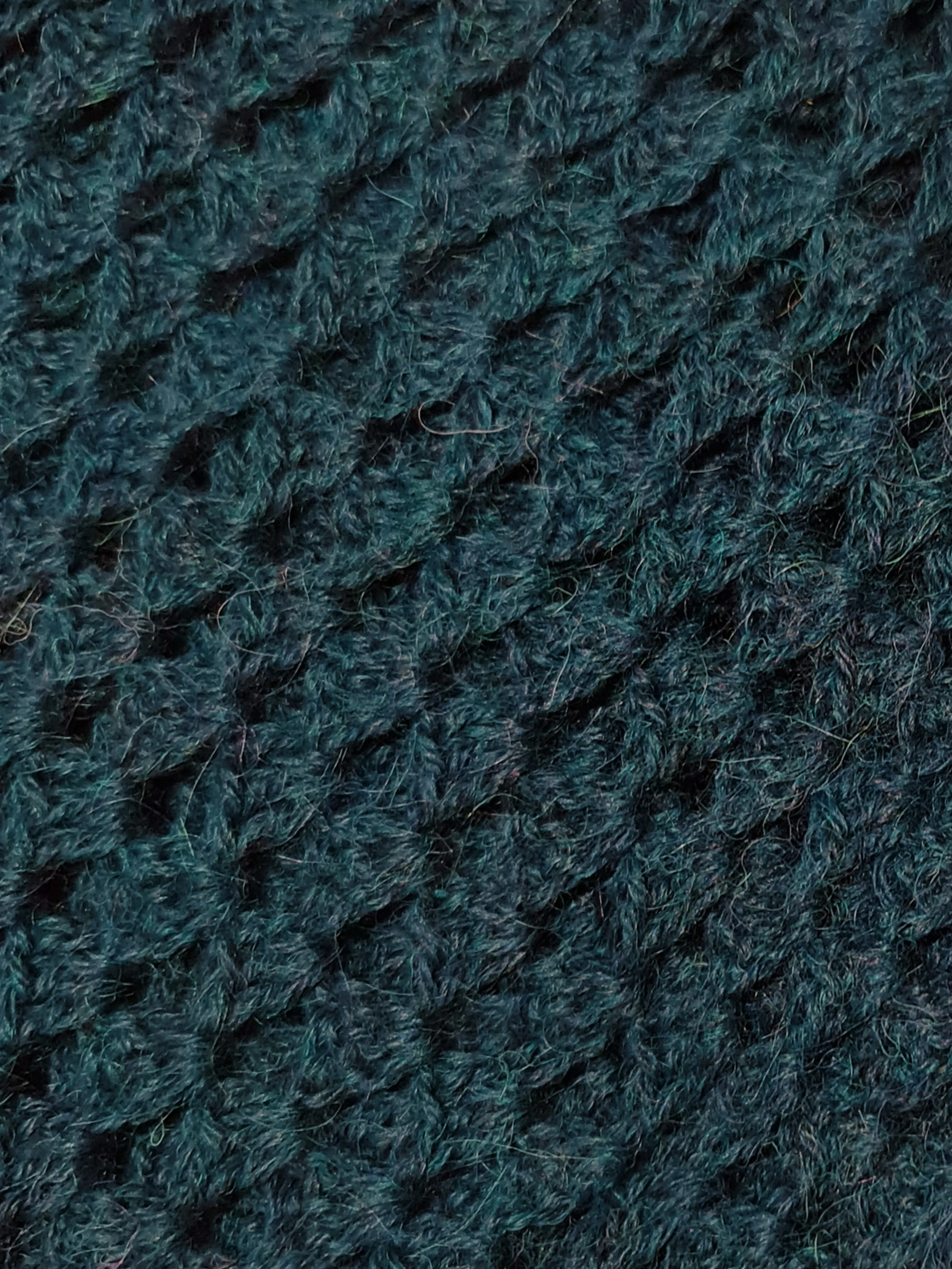 Amayi Alpaca - Crochet Wrap Scarf Dark Sea Green