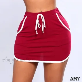 Amy Fashion - Ladies Sport Style Sexy Skirt