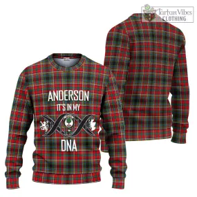 Anderson of Arbrake Tartan Ugly Sweater with Family Crest DNA In Me Style