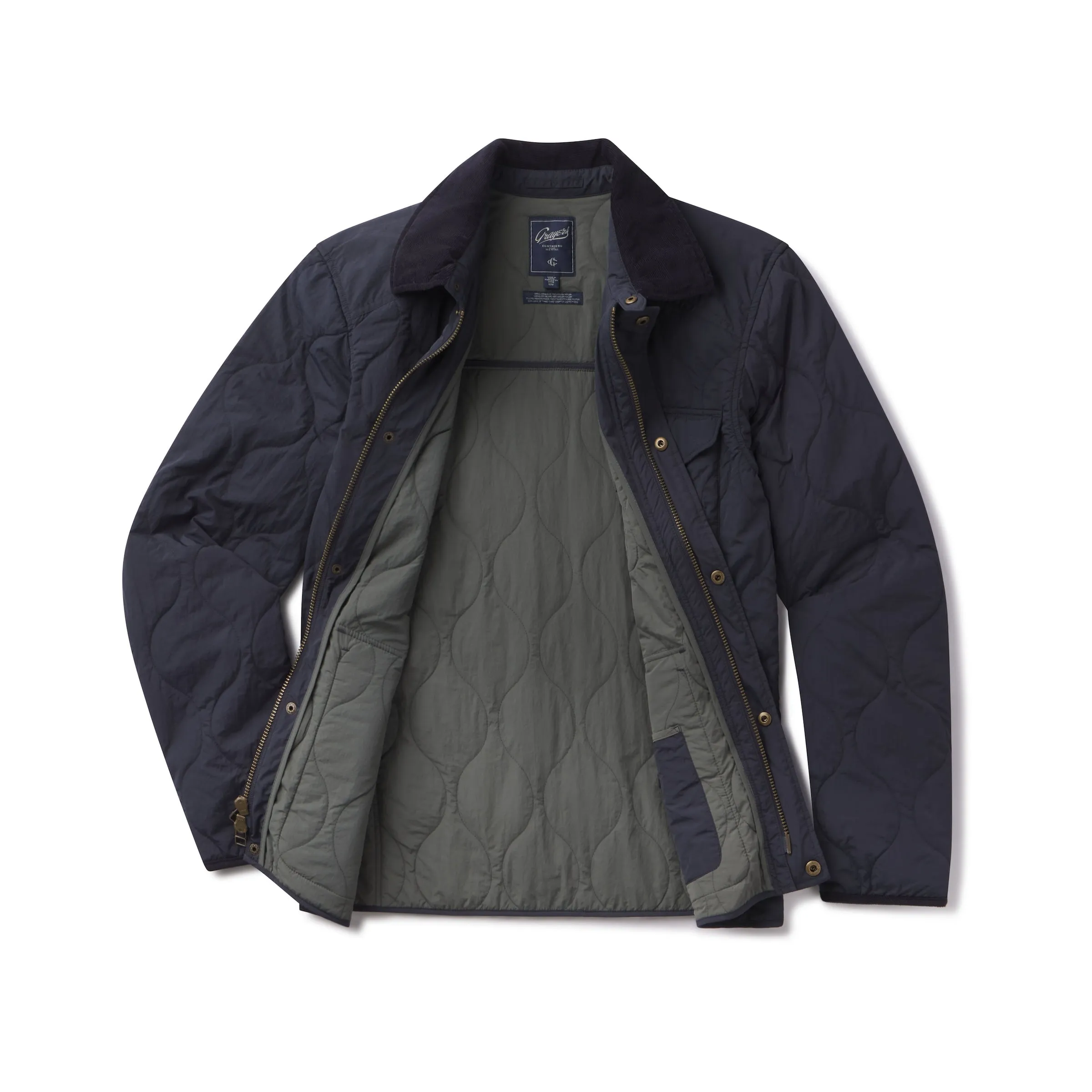 Andrew Lightweight Quilted Jacket - Navy