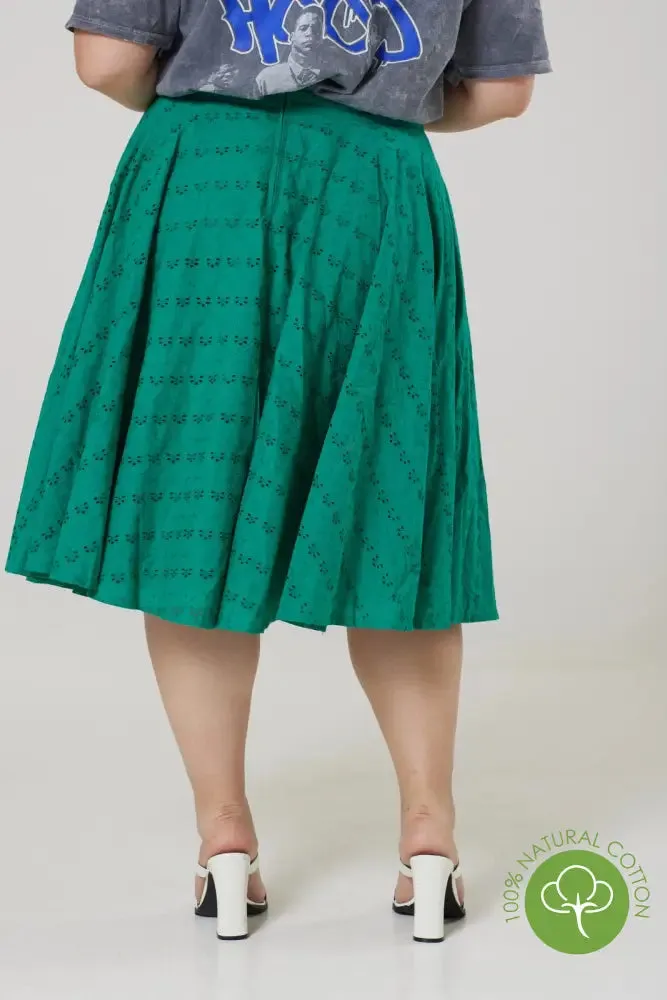 Angelina Green Skirt