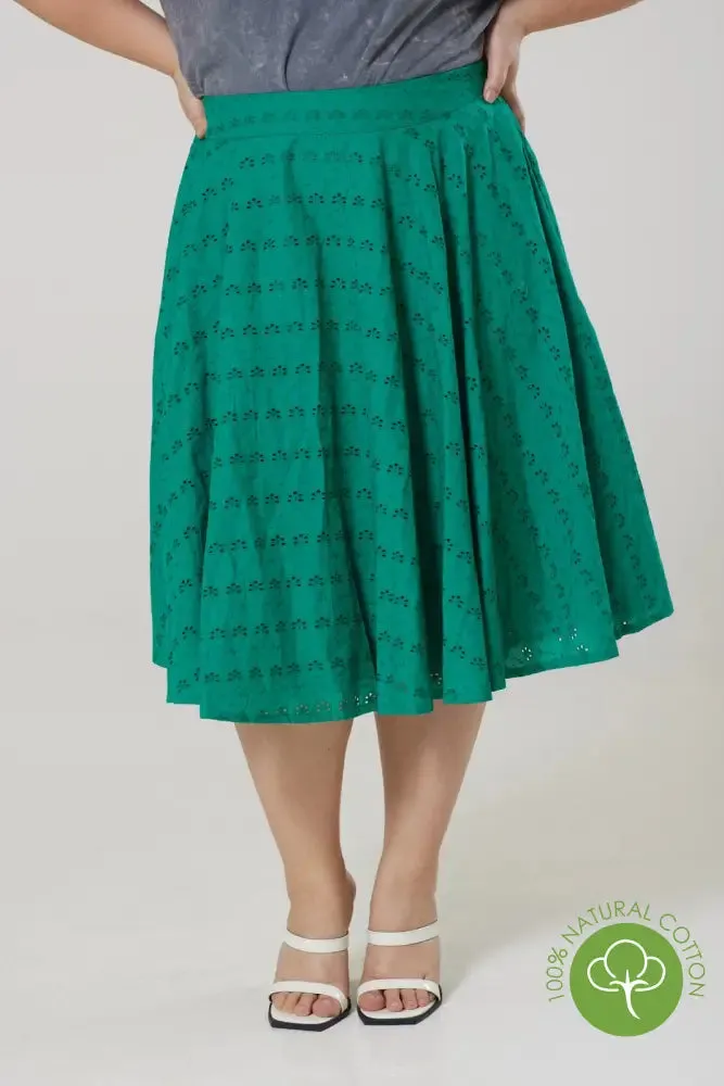 Angelina Green Skirt