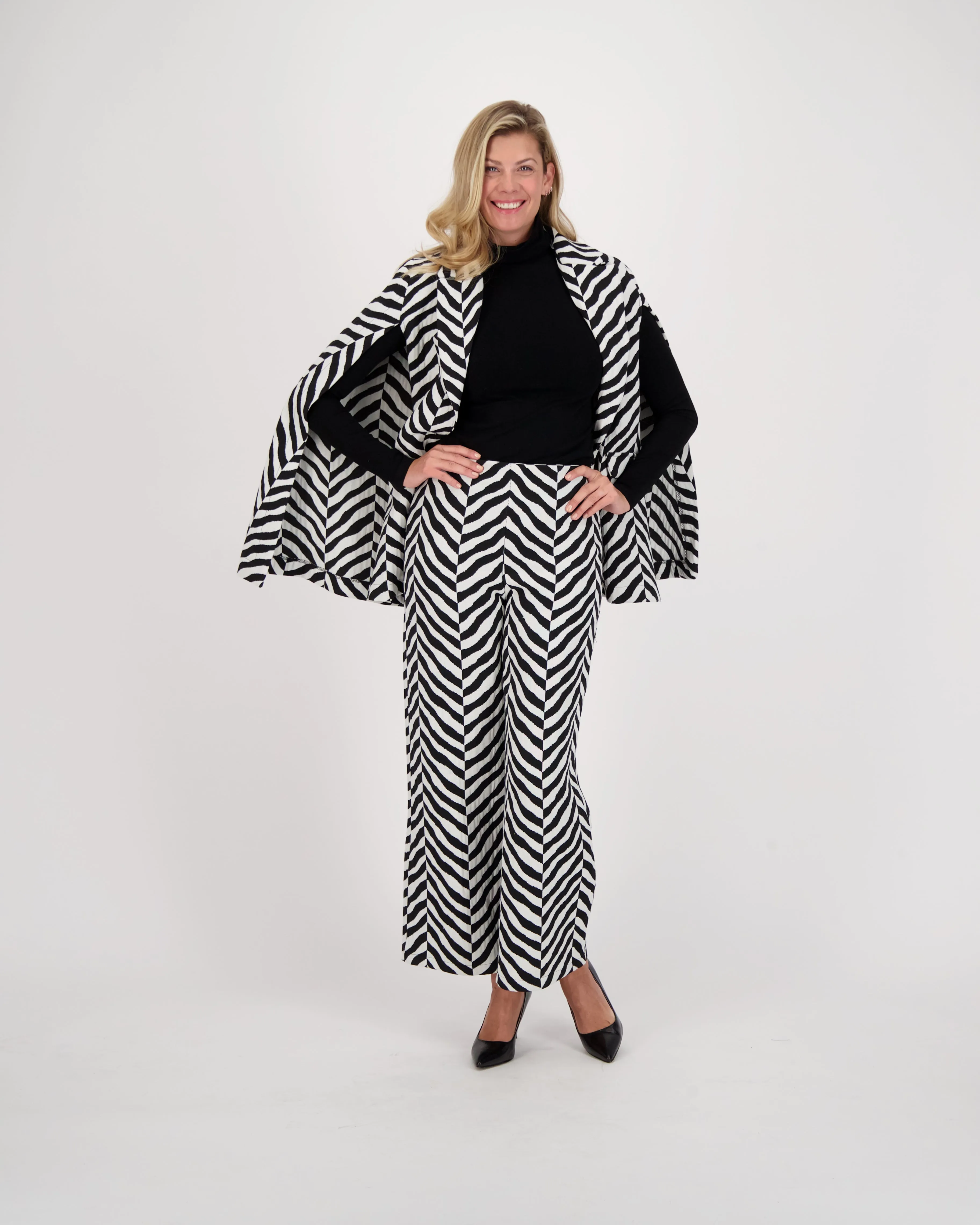 Animilier Tailored Cape Blazer Co-Ord