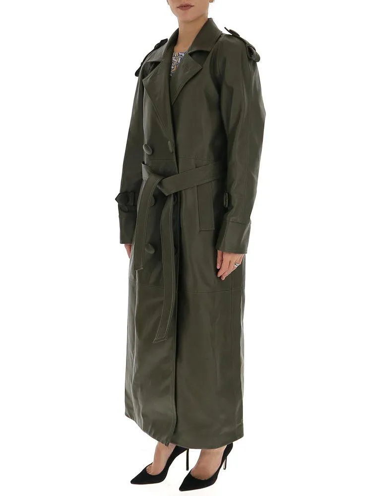 Attico Belted Trench Coat