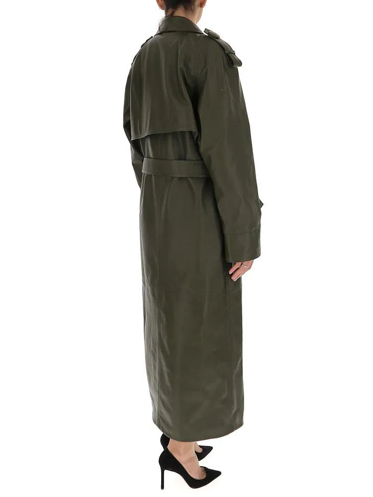 Attico Belted Trench Coat