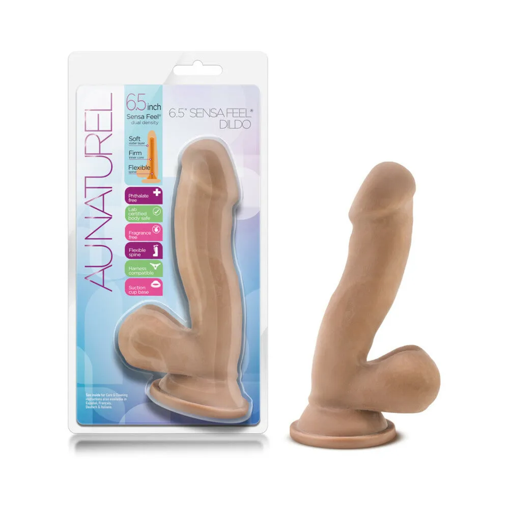 Au Naturel 6.5 Inch Sensa Feel Dildo - Latin