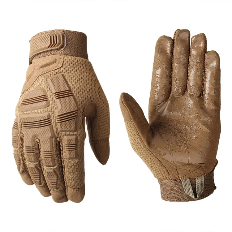 B33 Outdoor Mountaineering Riding Anti-Skid Protective Motorcycle Gloves, Size: M(Brown)