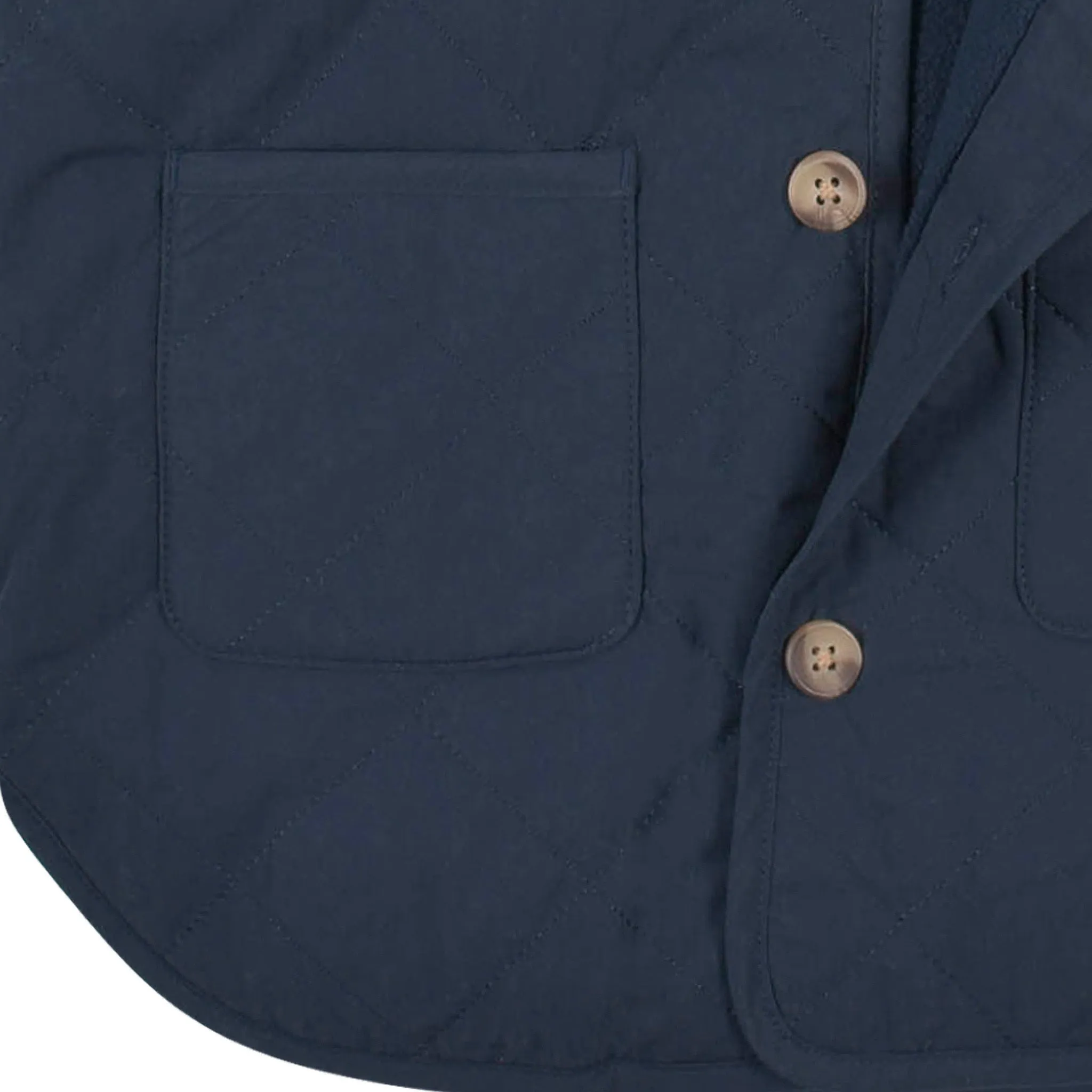 Baby & Toddler Boys Navy Quilted Hooded Jacket