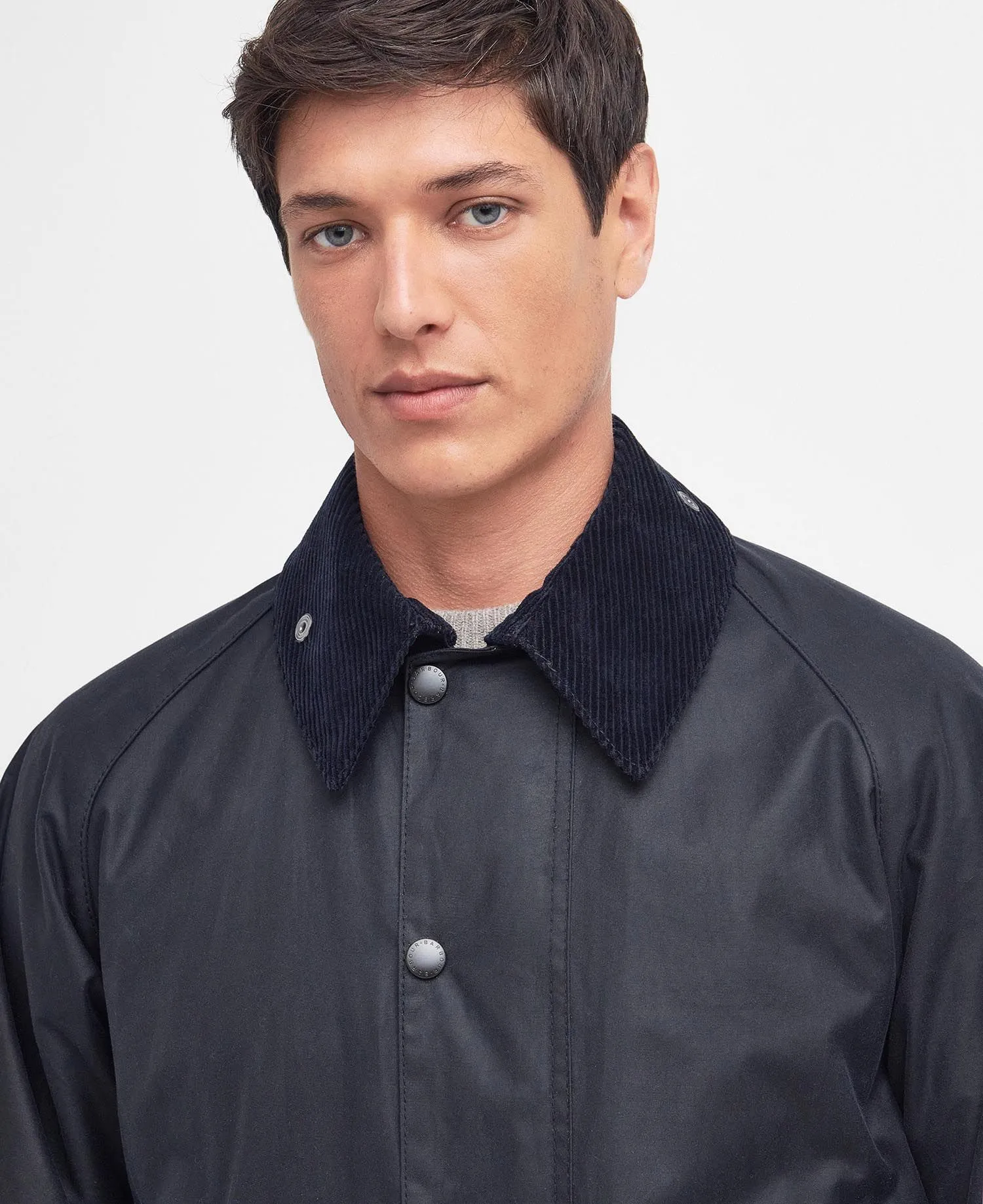 Barbour Beaufort Waxed Jacket Navy