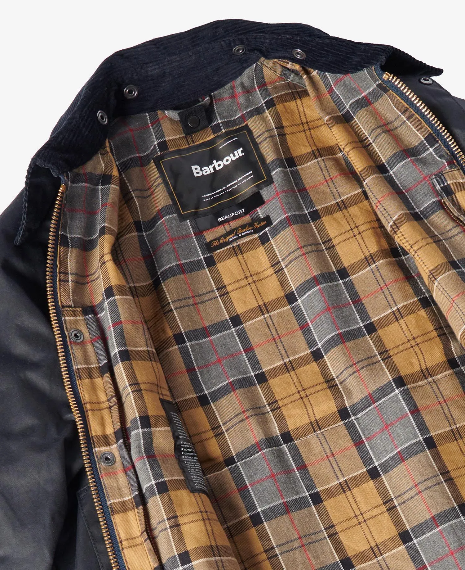 Barbour Beaufort Waxed Jacket Navy