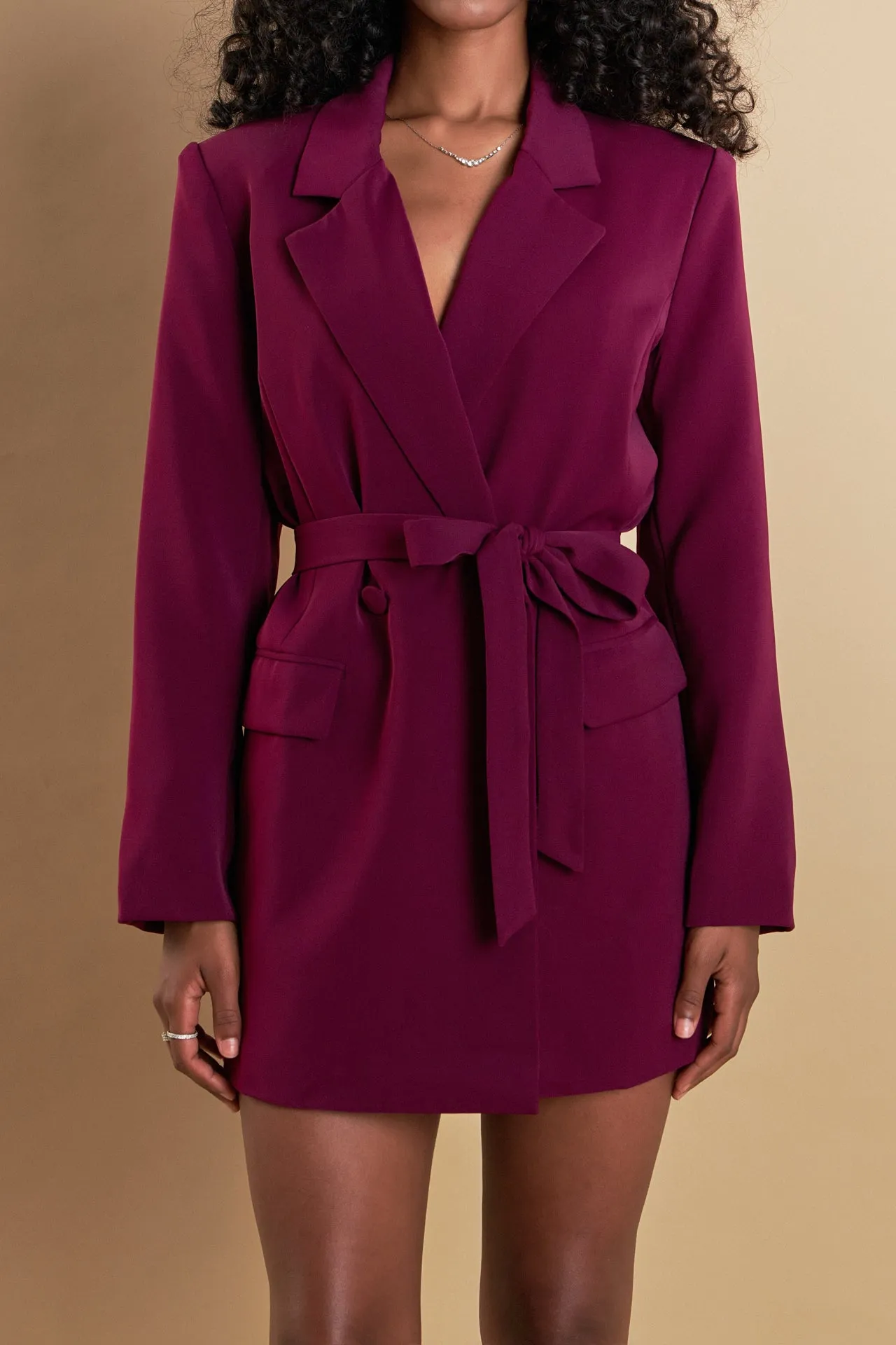 Belted Blazer