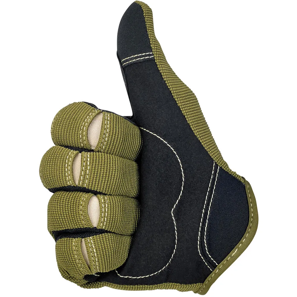 BILTWELL BILTWELL MOTO TEXTILE GLOVE [OLIVE/BLACK/TAN]