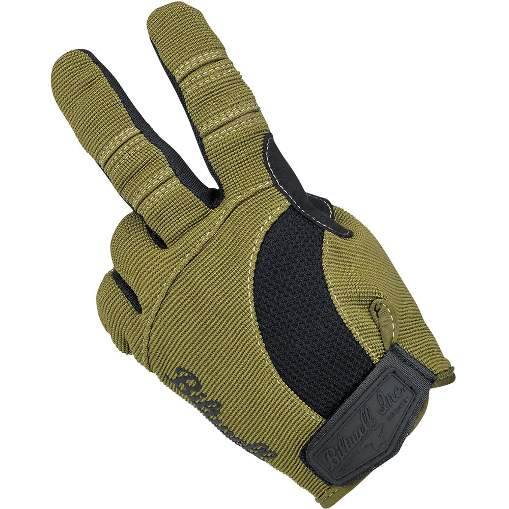 BILTWELL BILTWELL MOTO TEXTILE GLOVE [OLIVE/BLACK/TAN]