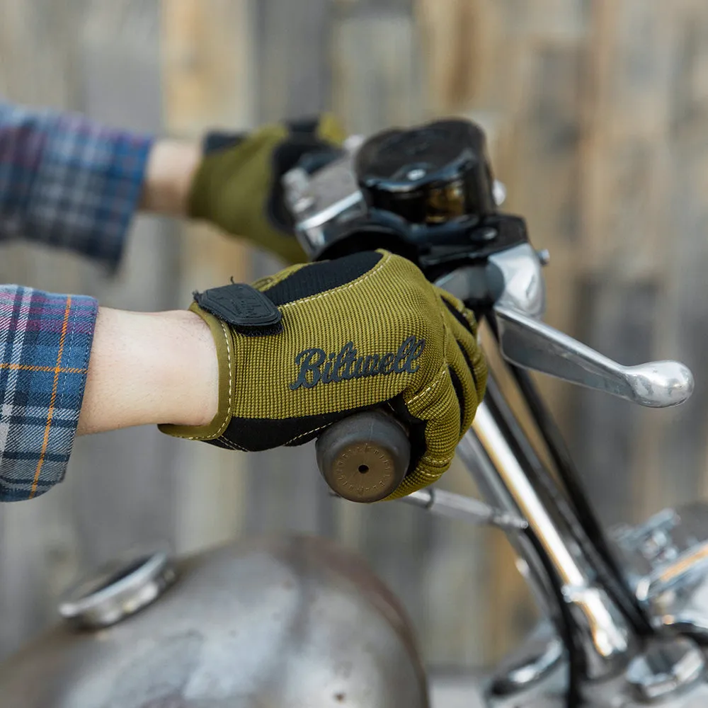 BILTWELL BILTWELL MOTO TEXTILE GLOVE [OLIVE/BLACK/TAN]