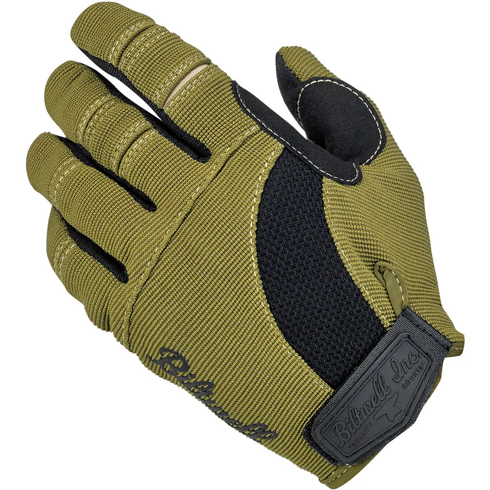 BILTWELL BILTWELL MOTO TEXTILE GLOVE [OLIVE/BLACK/TAN]