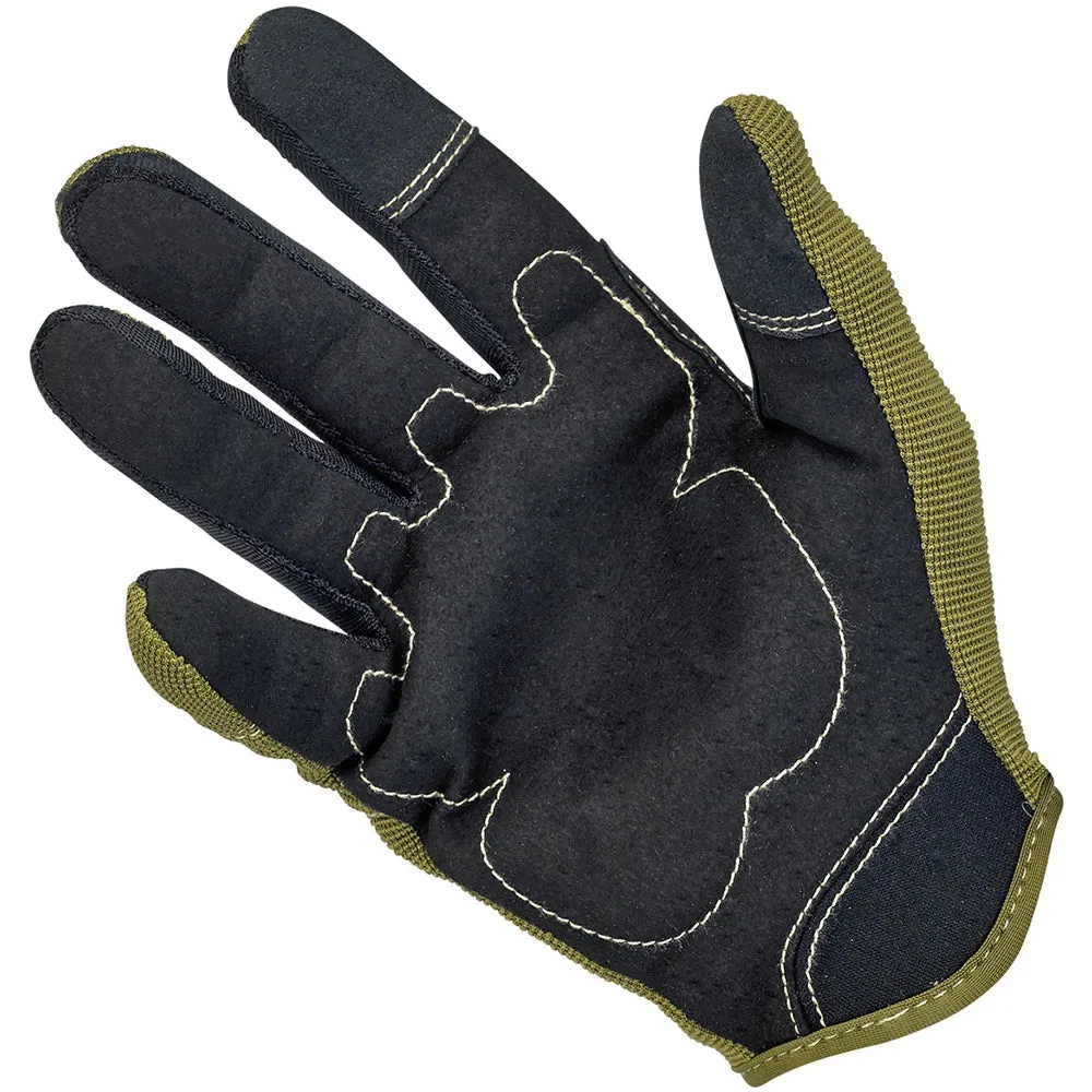 BILTWELL BILTWELL MOTO TEXTILE GLOVE [OLIVE/BLACK/TAN]