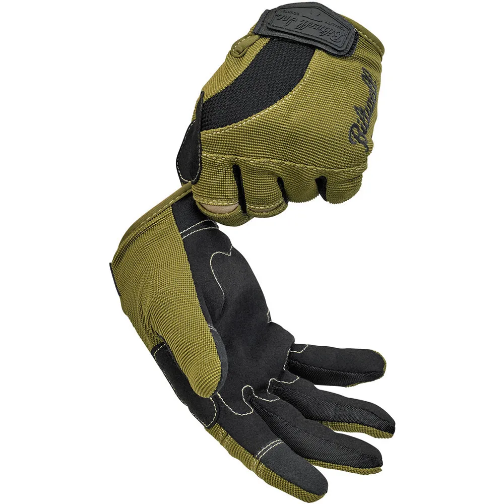 BILTWELL BILTWELL MOTO TEXTILE GLOVE [OLIVE/BLACK/TAN]