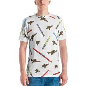 Blaster Saber Weapon Pattern All-Over Print Men's Crew Neck T-Shirt