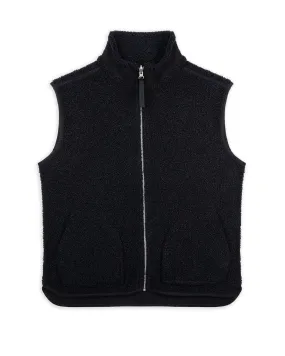 Borg Fleece Reversible Gilet - Black