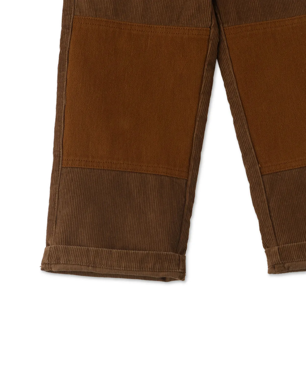 BOYS CORDUROY AND TWILL LOOSE COMBI PANTS