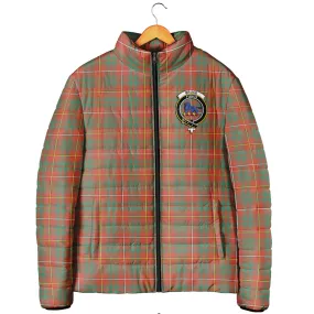 Bruce Ancient Tartan Padded Jacket with Family Crest