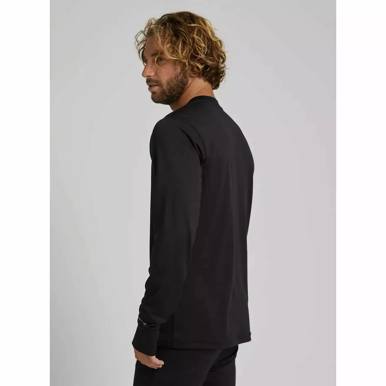 Burton Mens Midweight Crew Base Layer-True Black