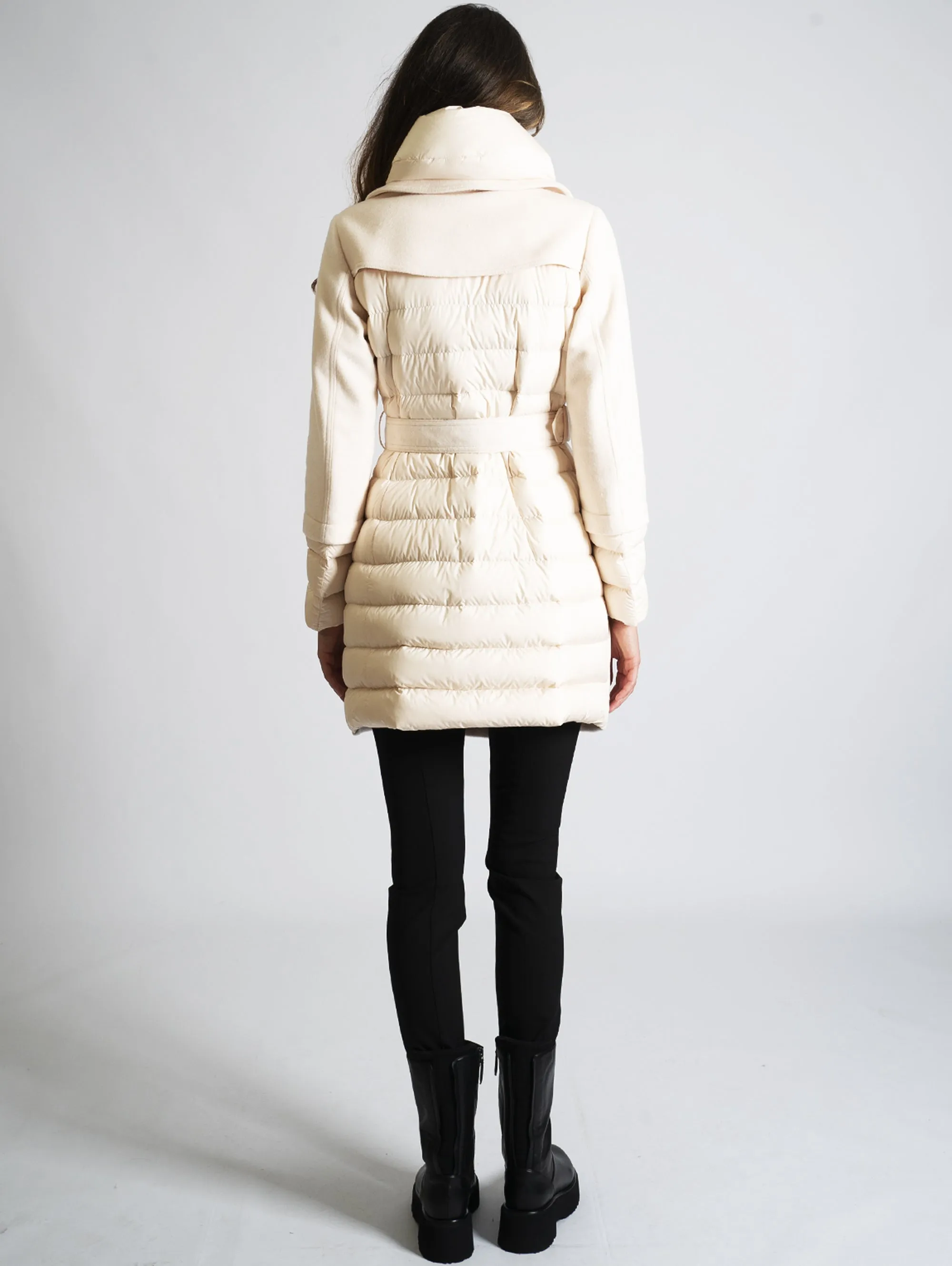 Cappotto Trench Ibrido Avorio