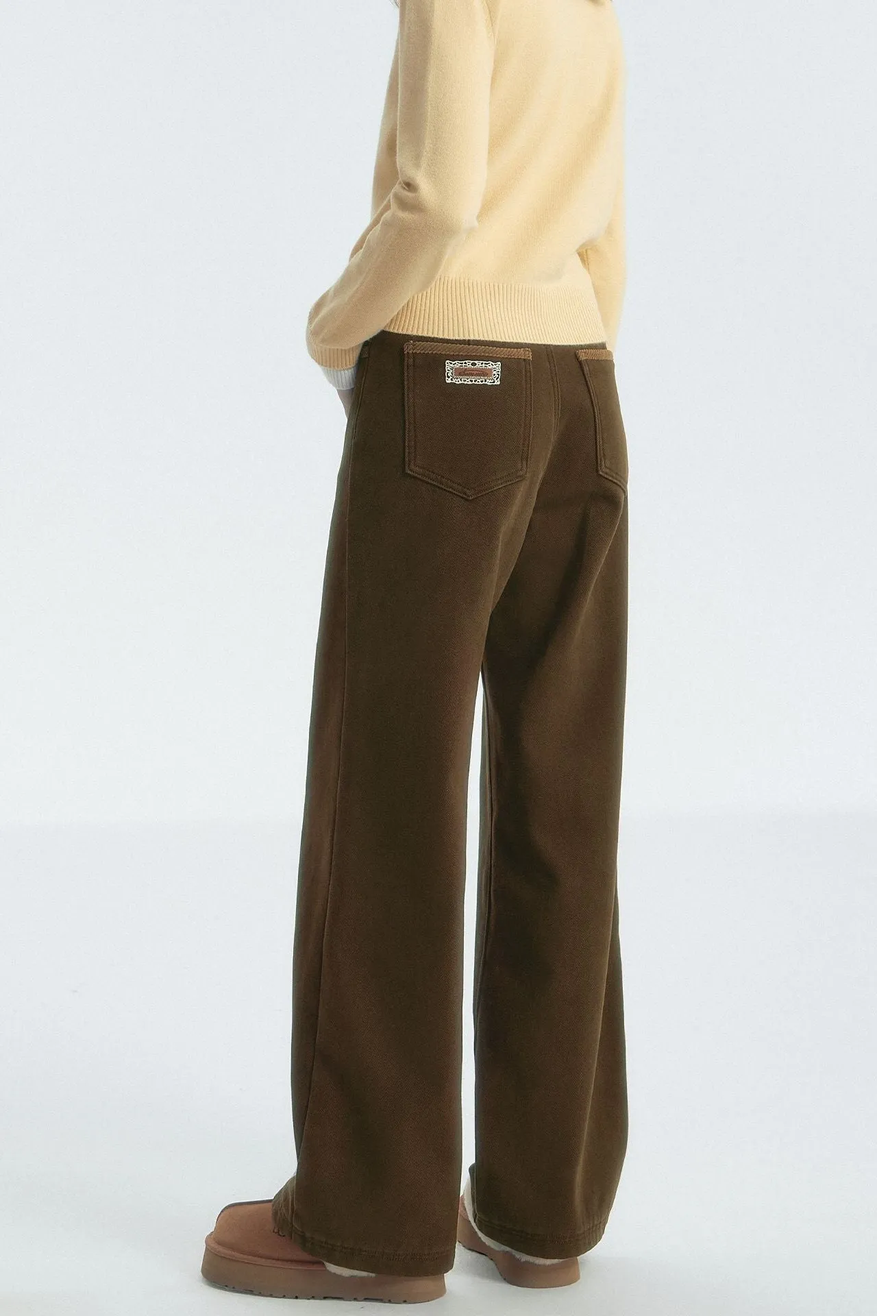 Casual Corduroy Fleece Pants