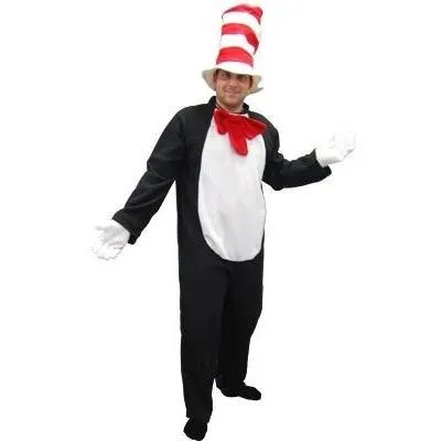 Cat In The Hat Adult Costume - Hire