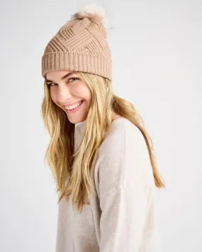 Champagne Pom Beanie