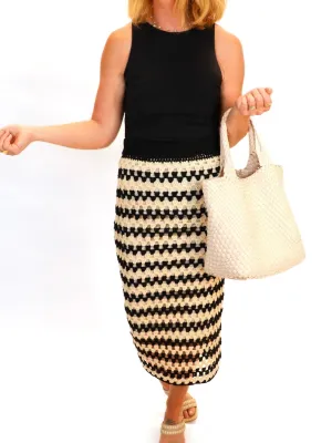 Charlie's Crocheted Midi Length Skirt