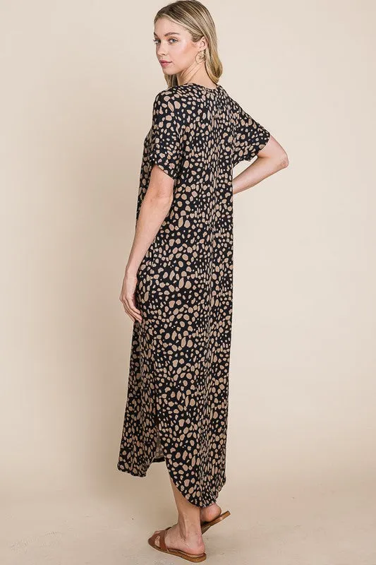 Cheetah Print Maxi Dress