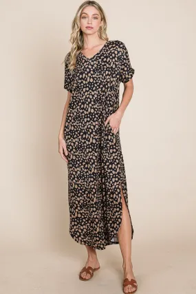 Cheetah Print Maxi Dress