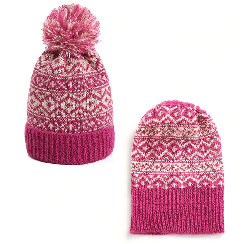 Classic Winter Neck Warmer and Pompom Beanie Set