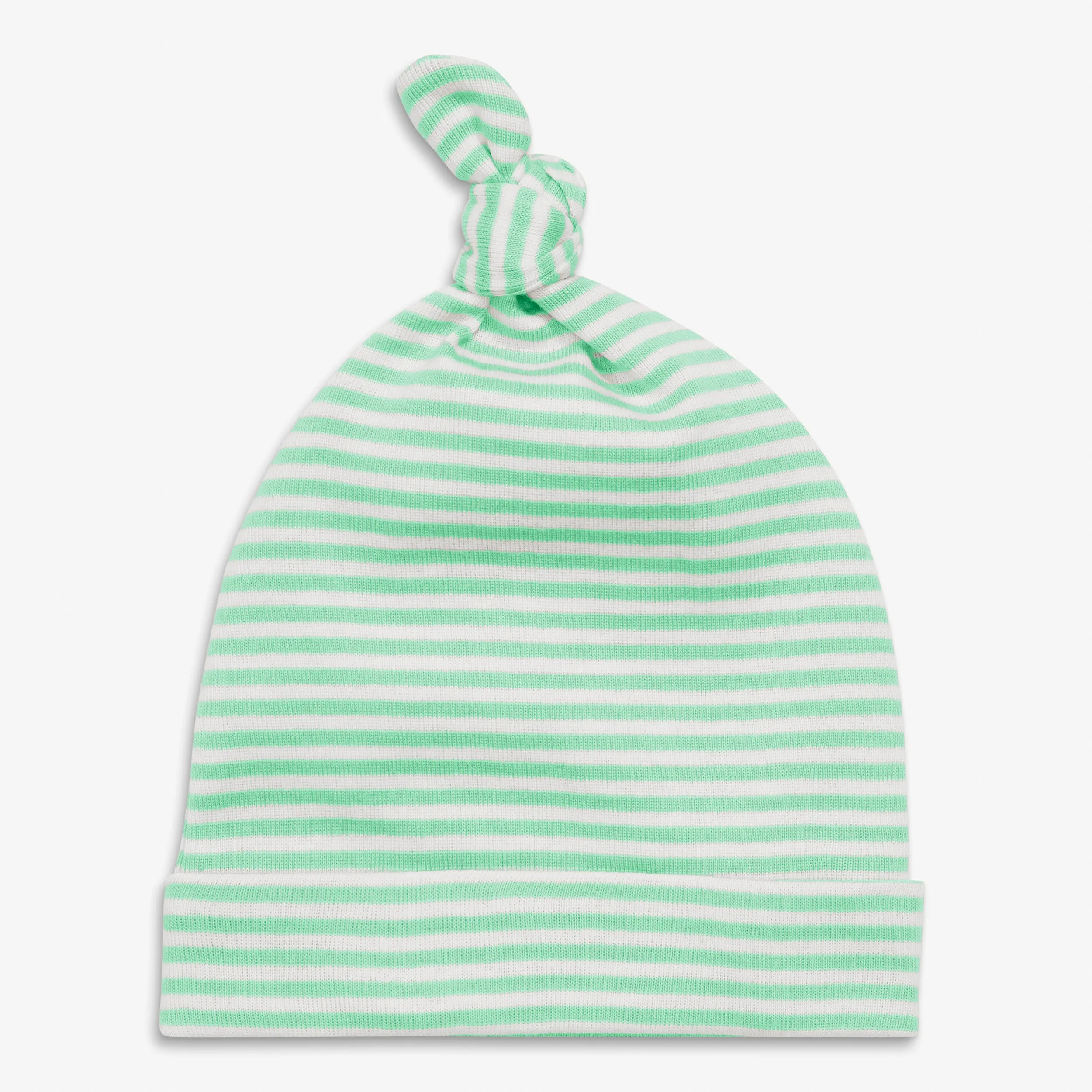 Clearance baby organic hat in mini stripe