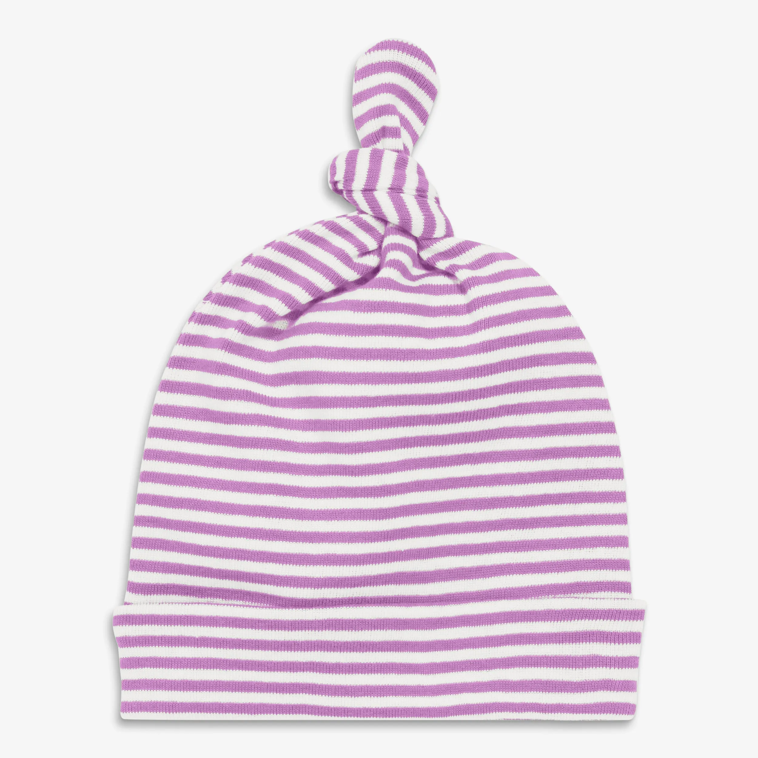 Clearance baby organic hat in mini stripe