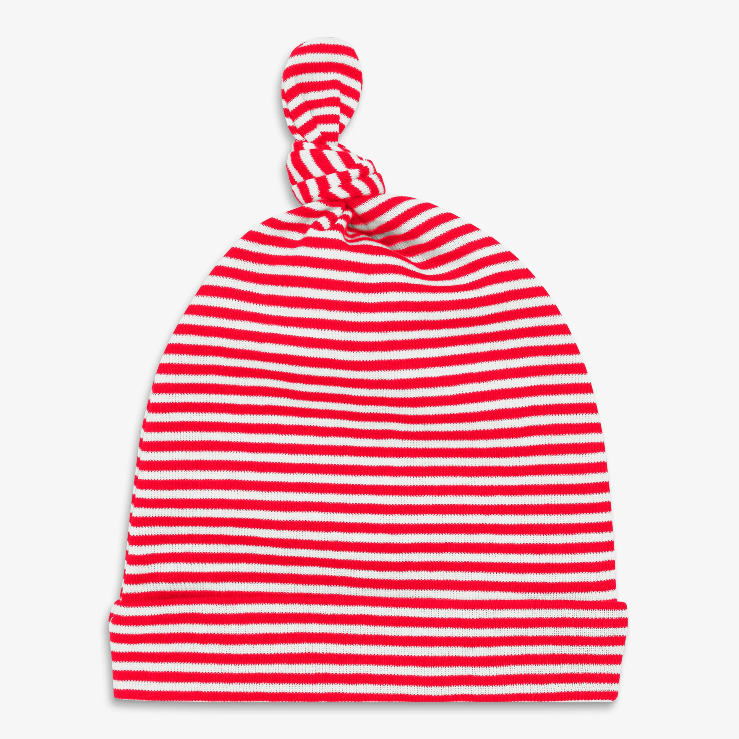 Clearance baby organic hat in mini stripe