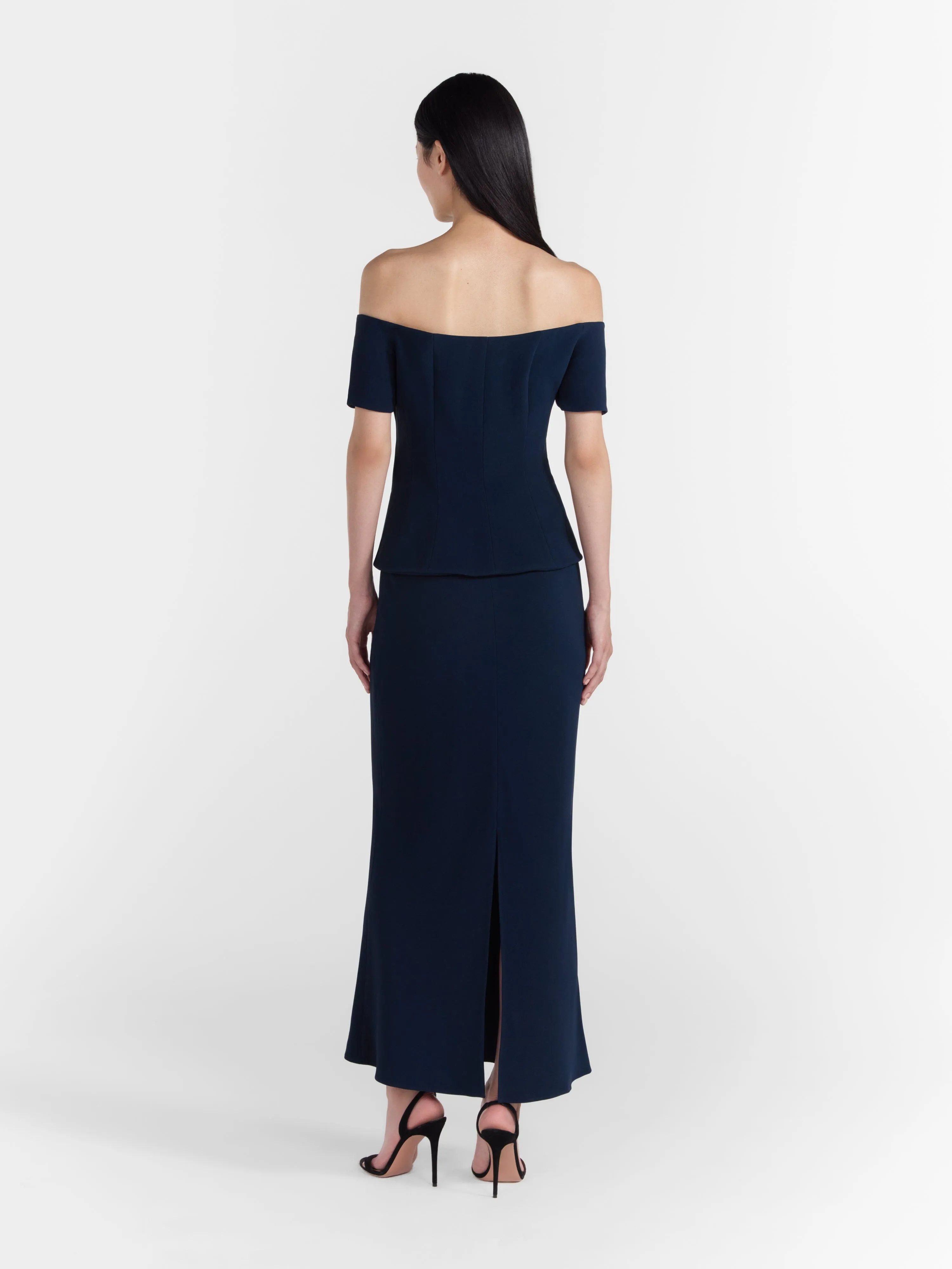 Clementine B Dress in Dark Navy