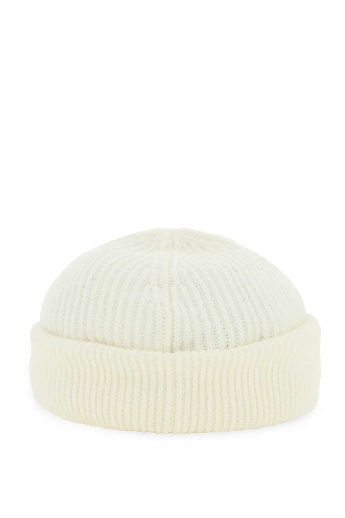 Closed wool cotton knit sailor beanie